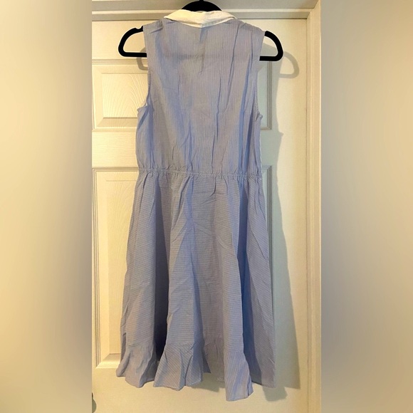 A love A Striped Blue Midi Dress - Picture 3 of 5